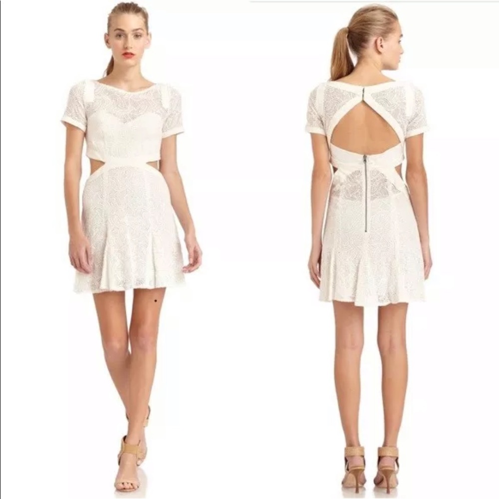 Rebecca Minkoff Creme Lace Dress